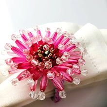 Load image into Gallery viewer, Pink Gerbera Napkin Rings (12pcs/set)