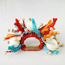 Load image into Gallery viewer, Wedding Decoration, colorful coral napkin rings, tropical table decor, tropical napkin rings, Tabletop Decor, Party Wedding Set, party, Ornament Table Setting, Napkin Rings Wholesale, Napkin Ring Buckles, napkin decor, Holiday Napkin Ring, Holiday Napkin Holder, Dinner Table Rings, Dinner Table Decor, Decorative Serviette Ring, Decoration for Wedding, coral napkin rings, coral, colorful napkin rings, beach table decor, beach set up, beach napkin rings, beach decoration, nautical napkin rings, coastal decor