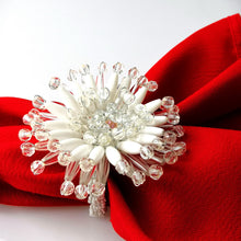Load image into Gallery viewer, White Gerbera Napkin Rings (12pcs/set)