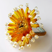 Load image into Gallery viewer, Yellow Gerbera Napkin Rings (12pcs/set)