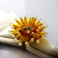 Load image into Gallery viewer, Yellow Gerbera Napkin Rings (12pcs/set)