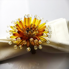 Load image into Gallery viewer, Yellow Gerbera Napkin Rings (12pcs/set)