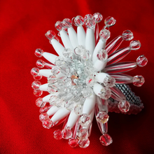 Load image into Gallery viewer, White Gerbera Napkin Rings (12pcs/set)
