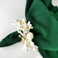 Load image into Gallery viewer, Wedding Decoration, white coral napkin rings, tropical table decor, tropical napkin rings, Tabletop Decor, Party Wedding Set, party, Ornament Table Setting, Napkin Rings Wholesale, Napkin Ring Buckles, napkin decor, Holiday Napkin Ring, Holiday Napkin Holder, Dinner Table Rings, Dinner Table Decor, Decorative Serviette Ring, Decoration for Wedding, coral napkin rings, coral, colorful napkin rings, beach table decor, beach set up, beach napkin rings, beach decoration, nautical napkin rings, coastal decor