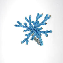 Load image into Gallery viewer, Wedding Decoration, blue coral napkin rings, tropical table decor, tropical napkin rings, Tabletop Decor, Party Wedding Set, party, Ornament Table Setting, Napkin Rings Wholesale, Napkin Ring Buckles, napkin decor, Holiday Napkin Ring, Holiday Napkin Holder, Dinner Table Rings, Dinner Table Decor, Decorative Serviette Ring, Decoration for Wedding, coral napkin rings, coral, colorful napkin rings, beach table decor, beach set up, beach napkin rings, beach decoration, nautical napkin rings, coastal decor