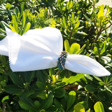 Load image into Gallery viewer, Peacock Napkin Rings (4pcs/set)