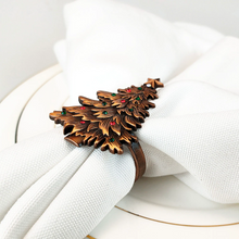 Load image into Gallery viewer, Vintage Christmas Tree Napkin Rings (6pcs/set)