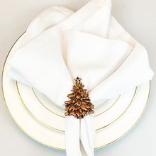 Load image into Gallery viewer, Vintage Christmas Tree Napkin Rings (6pcs/set)