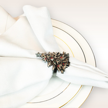 Load image into Gallery viewer, Vintage Christmas Tree Napkin Rings (6pcs/set)