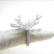 Load image into Gallery viewer, Wedding Decoration, white coral napkin rings, tropical table decor, tropical napkin rings, Tabletop Decor, Party Wedding Set, party, Ornament Table Setting, Napkin Rings Wholesale, Napkin Ring Buckles, napkin decor, Holiday Napkin Ring, Holiday Napkin Holder, Dinner Table Rings, Dinner Table Decor, Decorative Serviette Ring, Decoration for Wedding, coral napkin rings, coral, colorful napkin rings, beach table decor, beach set up, beach napkin rings, beach decoration, nautical napkin rings, coastal decor