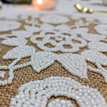 Load image into Gallery viewer, Boho Jute & Beads Placemats