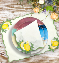 Load image into Gallery viewer, Lemon Linen Napkins
