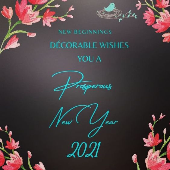 Happy New Year! To new beginnings. Welcome DECORABLE.