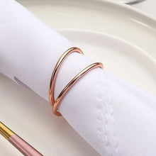 Load image into Gallery viewer, Rose Gold Spiral Napkin Rings, Metal Spiral Napkin Rings, Rose Gold Napkin Rings, Wedding Napkin Rings, Holiday Napkin Rings, Decorative Serviette Rings, Holiday Napkin Holders, Napkin Ring Buckles, Wedding Decorations, Decorations for Weddings, Dinner Table Rings, Dinner Table Decor, Halloween, Thanksgiving, Banquet, Party, Wedding
