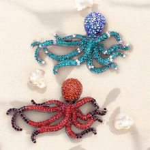 Load image into Gallery viewer, Octopus Napkin Rings, Red octopus Napkin Rings, Blue Octopus Napkin Holder, Nautical Napkin Rings, Wedding Napkin Rings, Beach Napkin rings, Tropical napkin rings, Holiday Napkin Rings, Decorative Serviette Rings, Holiday Napkin Holders, Napkin Ring Buckles
