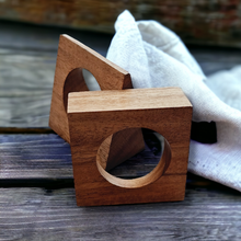 Load image into Gallery viewer, Triangular wooden napkin rings, boho napkin rings, bohemian napkin rings, natural napkin rings, handmade napkin rings, Eco-Friendly Napkin Rings, Fall Napkin Rings, dinner Table Rings, wedding napkin rings, Wedding Decoration, Party Wedding Set, party, classic table decor, Tabletop Decor, Ornament Table Setting, Napkin Ring Buckles, napkin decor, Holiday Napkin rings, Holiday Napkin holders, Dinner Table Decor, Decorative Serviette rings, Decoration for Wedding, classy table decor, party supplies
