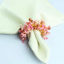 Load image into Gallery viewer, Barbie Napkin Rings, Pink Pearl Napkin Rings, Pearl Napkin Rings, Pink Beaded Napkin Rings, Pink Napkin Rings, Baby Shower Napkin Rings, Wedding Napkin Rings, Handmade Napkin Rings,Wedding Decoration, Tabletop Decor, Party Wedding Set, party, Ornament Table Setting, Napkin Rings Wholesale, Napkin Ring Buckles, napkin decor, Holiday Napkin Ring, Holiday Napkin Holder, Dinner Table Rings, Dinner Table Decor, Decorative Serviette Ring, Decoration for Wedding, colorful napkin rings
