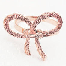 Load image into Gallery viewer, Rose Gold Bow Tie Napkin Rings, Metal Bow Tie Napkin Rings, Rose Gold Napkin Rings, Wedding Napkin Rings, Holiday Napkin Rings, Decorative Serviette Rings, Holiday Napkin Holders, Napkin Ring Buckles, Wedding Decorations, Decorations for Weddings, Dinner Table Rings, Dinner Table Decor, Halloween, Thanksgiving, Banquet, Party, Wedding
