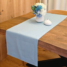 Load image into Gallery viewer, Aqua Linen Table Runner, Aqua Table Runner, Aqua Wedding Table Runner, Linen Table Runner, Aqua Rustic Table Runner, Farmhouse Table Runner, Dinner Table Runner, Handmade Table Runner, Wedding Table Runner, Valentine&#39;s Day Table Runner, Luxury linen Table Runner, Dining Table Runner, cloth Table Runner, Table Runner, Spring linen Table Runner, party Table Runner, Flax Table Runner
