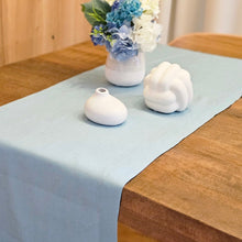 Load image into Gallery viewer, Aqua Linen Table Runner, Aqua Table Runner, Aqua Wedding Table Runner, Linen Table Runner, Aqua Rustic Table Runner, Farmhouse Table Runner, Dinner Table Runner, Handmade Table Runner, Wedding Table Runner, Valentine&#39;s Day Table Runner, Luxury linen Table Runner, Dining Table Runner, cloth Table Runner, Table Runner, Spring linen Table Runner, party Table Runner, Flax Table Runner
