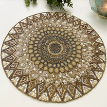 Load image into Gallery viewer, Luxury Sequin and Beaded Placemats (Set of 2)
