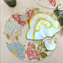 Load image into Gallery viewer, Easter Bunny and Butterfly Beaded Placemats (Set of 2)
