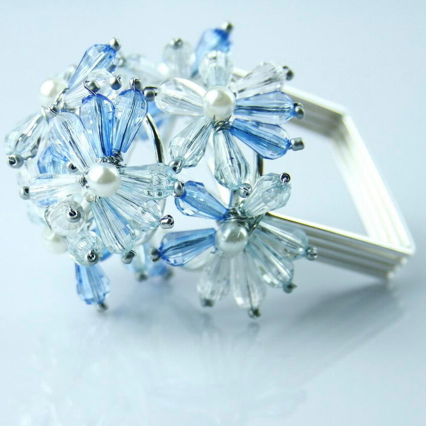 Blue Spring Flower Napkin Rings (12pcs/set)