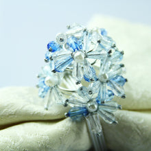 Load image into Gallery viewer, Blue Spring Flower Napkin Rings (12pcs/set)
