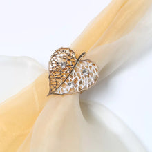 Load image into Gallery viewer, Heart Leaf Napkin Rings (4pcs/set)
