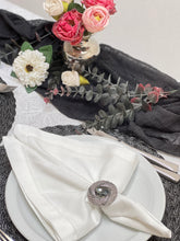 Load image into Gallery viewer, Black Stone Napkin Rings 
