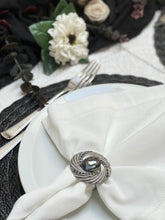 Load image into Gallery viewer, Black Stone Napkin Rings 
