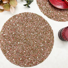 Load image into Gallery viewer, Luxury Pink Shades Sequin Beaded Placemats (Set of 2)
