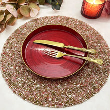 Load image into Gallery viewer, Luxury Pink Shades Sequin Beaded Placemats (Set of 2)
