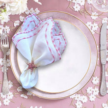 Load image into Gallery viewer, Pink Embroidered Linen Napkins
