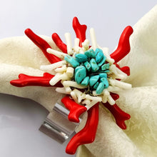Load image into Gallery viewer, Colourful Acrylic Coral Napkin Rings (12pcs/set)
