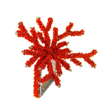 Load image into Gallery viewer, Wedding Decoration, red coral napkin rings, tropical table decor, tropical napkin rings, Tabletop Decor, Party Wedding Set, party, Ornament Table Setting, Napkin Rings Wholesale, Napkin Ring Buckles, napkin decor, Holiday Napkin Ring, Holiday Napkin Holder, Dinner Table Rings, Dinner Table Decor, Decorative Serviette Ring, Decoration for Wedding, coral napkin rings, coral, colorful napkin rings, beach table decor, beach set up, beach napkin rings, beach decoration, nautical napkin rings, coastal decor
