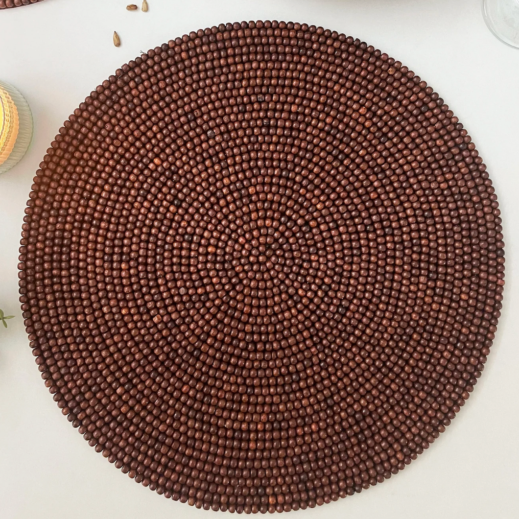 Wooden Beaded Placemats