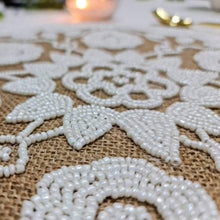 Load image into Gallery viewer, Boho Jute &amp; Beads Placemats
