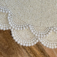 Load image into Gallery viewer, Pearl Beaded Placemats
