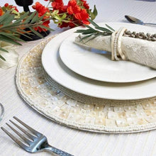 Load image into Gallery viewer, Mother of Pearl Beaded Placemats
