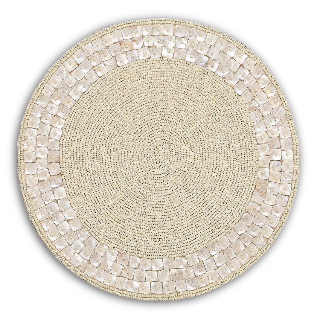 Mother of Pearl Beaded Placemats