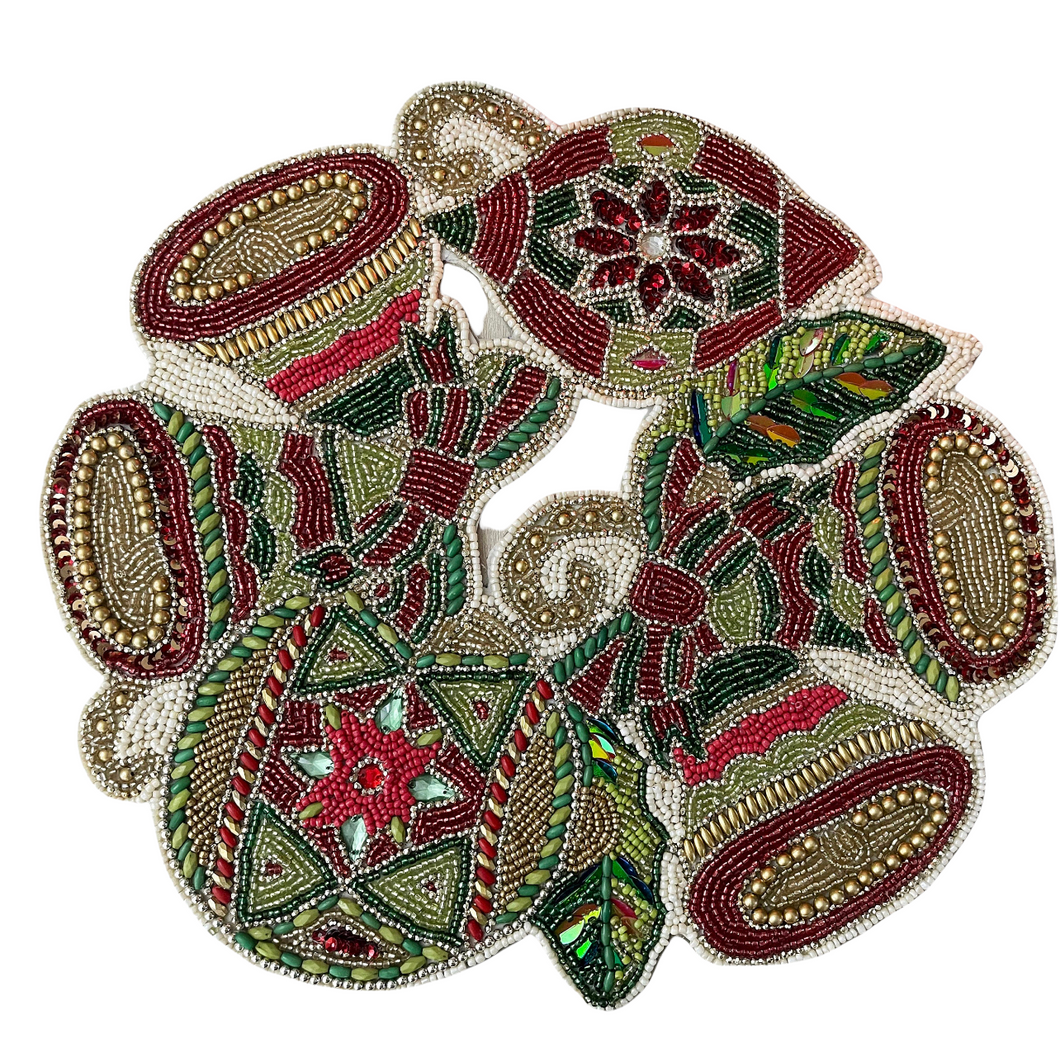 Christmas Bell Beaded Placemats